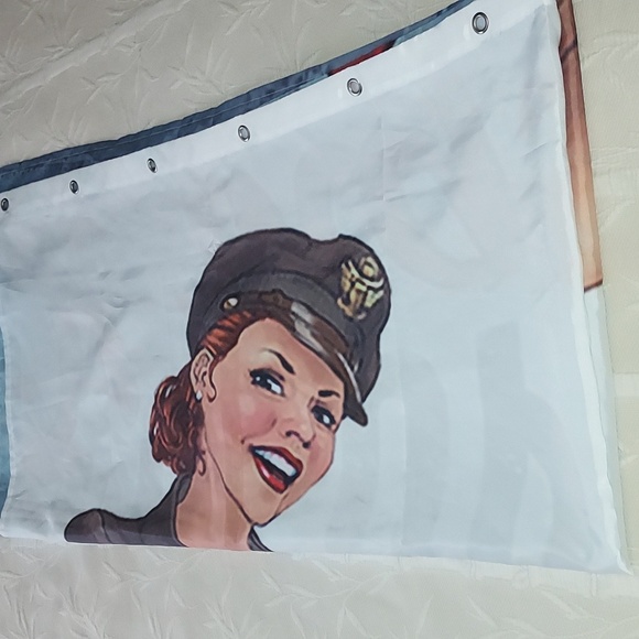 Pin UP Girl Shower Curtian - Picture 13 of 13